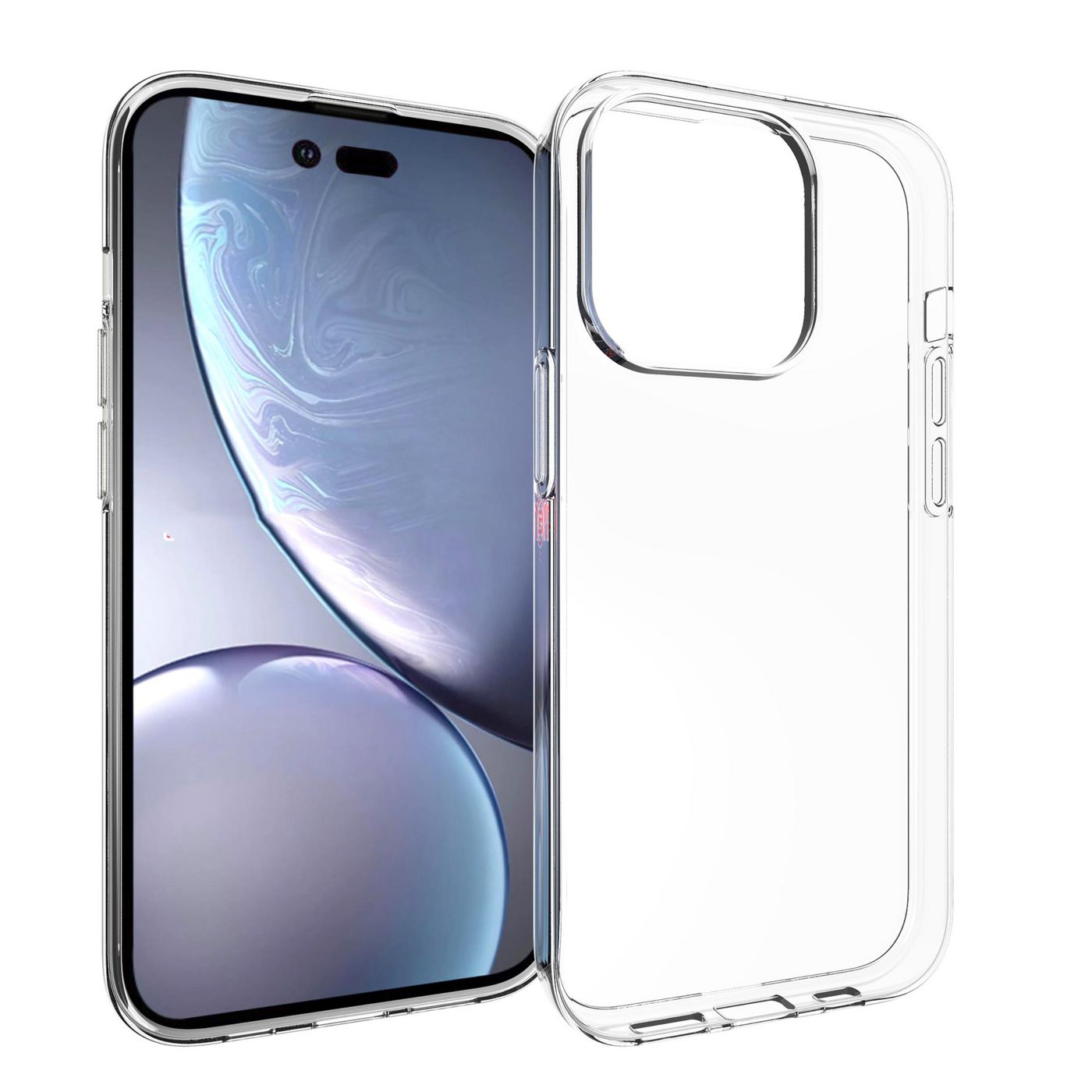 eSTUFF LONDON Backcover – für Apple iPhone 14 Pro, TPU, Transparent