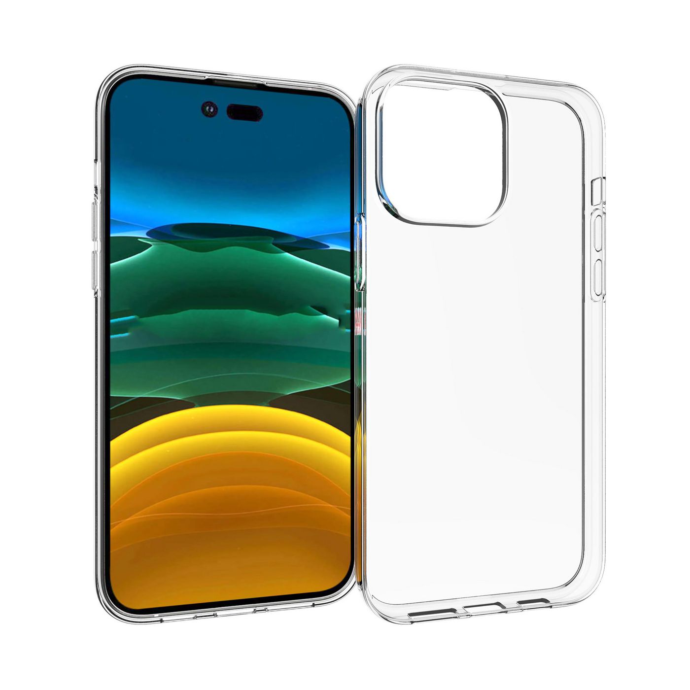 eSTUFF LONDON Backcover – für Apple iPhone 14 Pro Max, MagSafe, TPU, Transparent