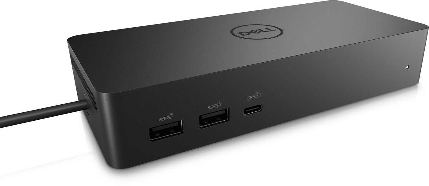 DELL UD22 Dockingstation – USB-C, 2× DP, 1× HDMI, 4× USB-A, 2× USB-C, 96 W PD, GbE, für Windows/Mac/ChromeOS