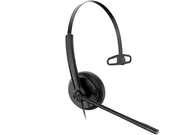 Yealink YHS34 Mono UC – Mono Headset, On-Ear – RJ9/QD, Noise-Cancelling Mikrofon – Schwarz, Teams-kompatibel