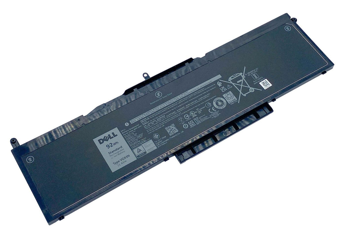 DELL Notebook-Akku – für Dell Notebooks – 92 Wh (6 Zellen) – Schwarz