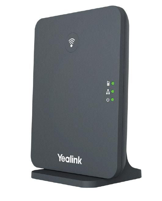 Yealink W70B – WLAN-Telefon (Handgerät), unterstützt 10 Mobilteile, inkl. Netzteil, PoE