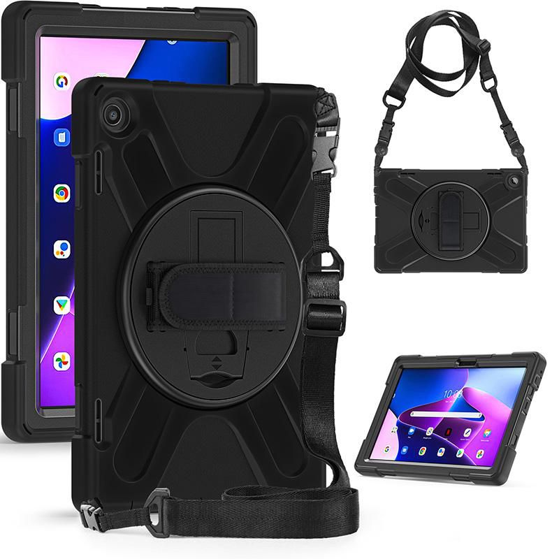 eSTUFF Tablet-Hülle für Lenovo TAB M10 Plus Gen 3 (TB-125F/TB-128F) – Schwarz