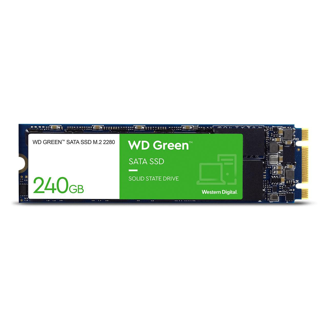Western Digital M.2 2280 SSD – Green, 240 GB, SATA III 6 Gbit/s