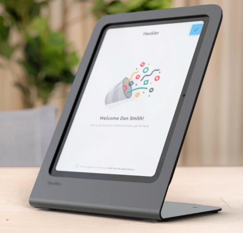 Heckler Design Tablet-Ständer – bis 10,2" – für Apple iPad 10 – Grau