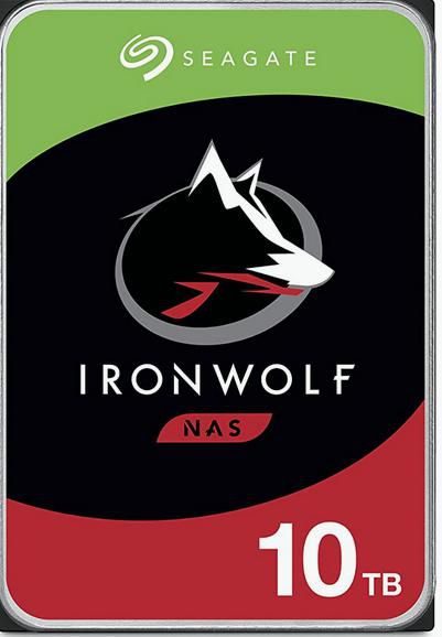 Seagate IronWolf ST10000VN000 10 TB – 3,5" SATA 6 Gbit/s, 7200 U/min, 256 MB Cache, Desktop/PC