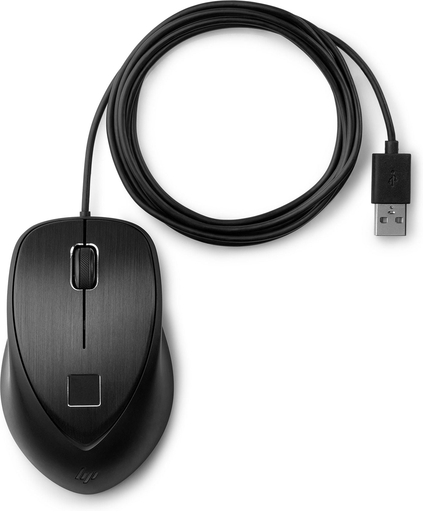 HP USB-Fingerabdruck für Business – Maus – Kabelgebunden (USB‑A), Fingerabdruckscanner, beidhändig
