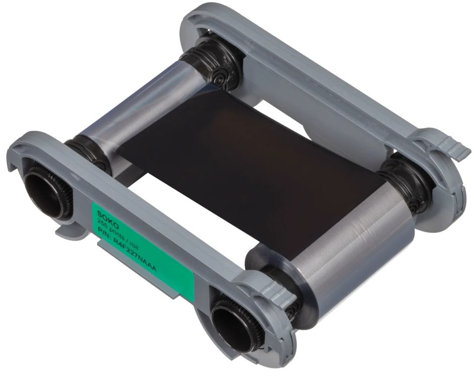 Evolis BLACKFLEX Kartendrucker-Farbband – Schwarz, 1'000 Bilder