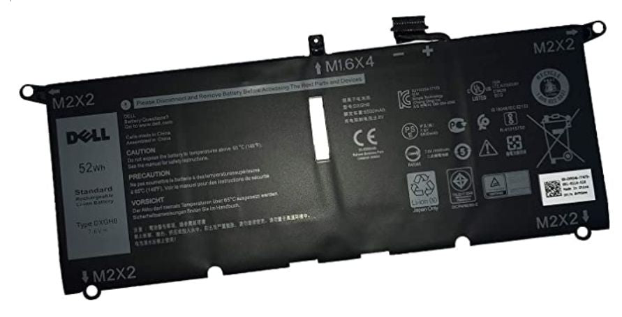DELL Notebook-Akku – für XPS 9370/9380 – 52 Wh, 4 Zellen