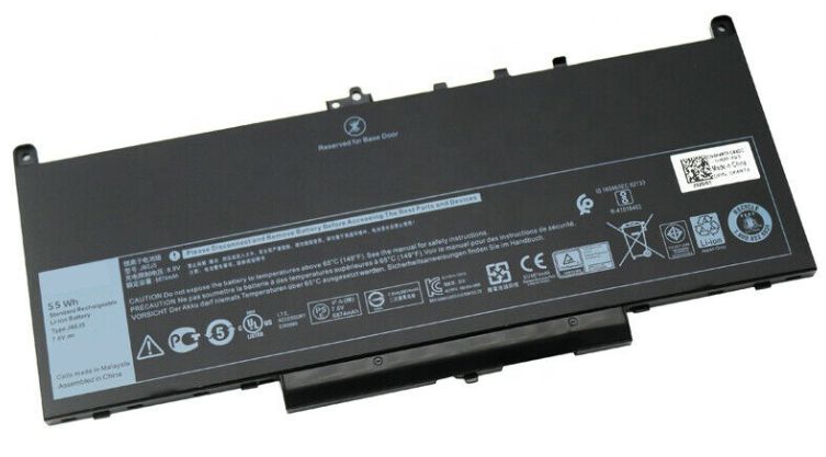 Dell Notebook-Akku – für Latitude E7270, E7470 – 55 Wh, 4 Zellen – Schwarz