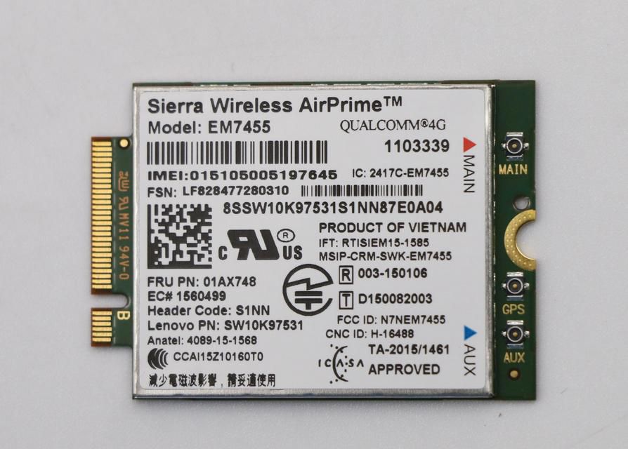 Lenovo 01AX748 WWAN Karte für ThinkPad – FRU01AX748