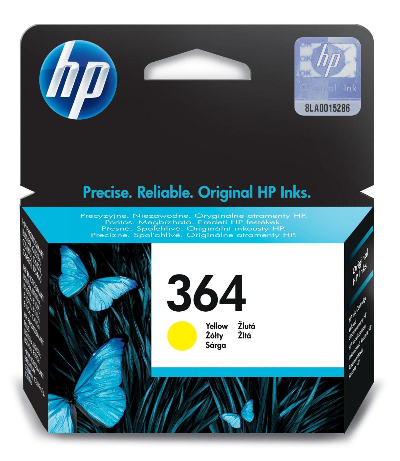 HP 364 Gelb Tintenpatrone (Original) – 300 Seiten – für HP DeskJet 3522/3524, Photosmart 5522/5524, B210c