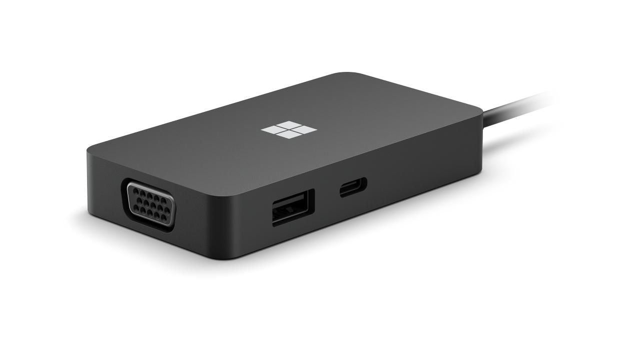 Microsoft Multiport-Adapter – USB-C, 1× HDMI, 1× VGA, 1× USB-A, 1× USB-C, für Windows/Mac/Android