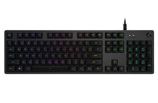 Logitech G G512 Carbon – Gaming-Tastatur – Mechanisch (GX Brown), RGB – Kabelgebunden, USB – QWERTY (IT)