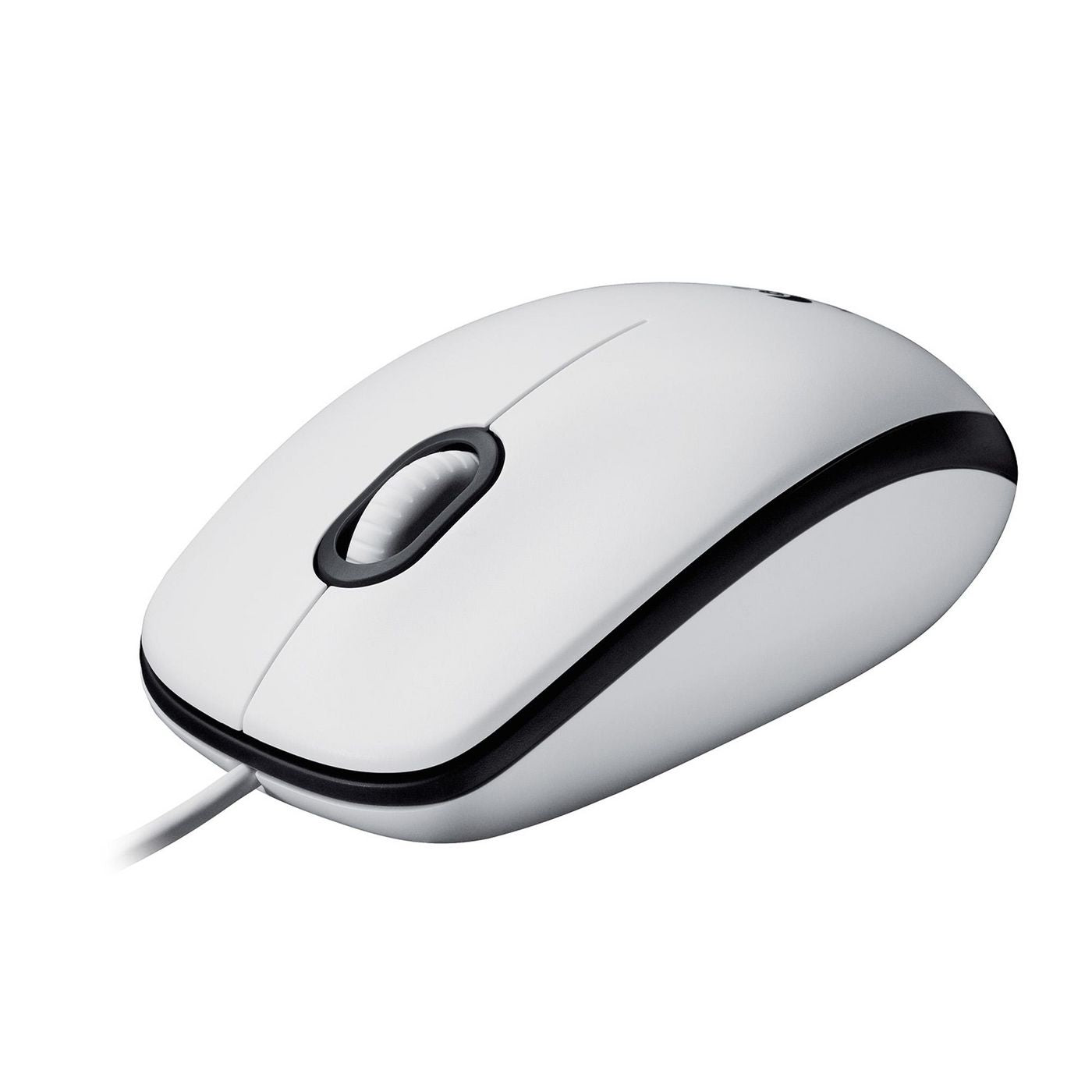 Logitech M100 – Maus – Kabelgebunden (USB‑A), 1000 DPI, beidhändig, Weiss