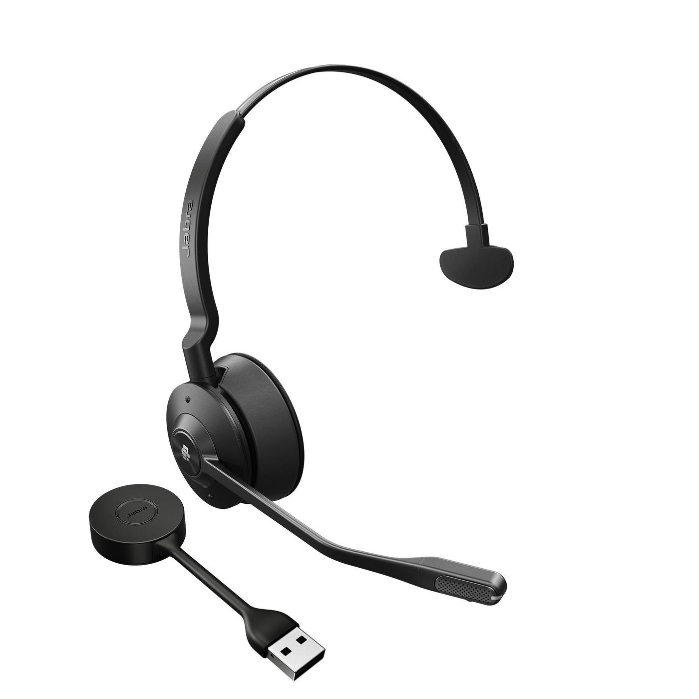 Jabra Engage 55 Mono Office-Headset – On-Ear, DECT, mit USB-A-Dongle, Schwarz/Titan