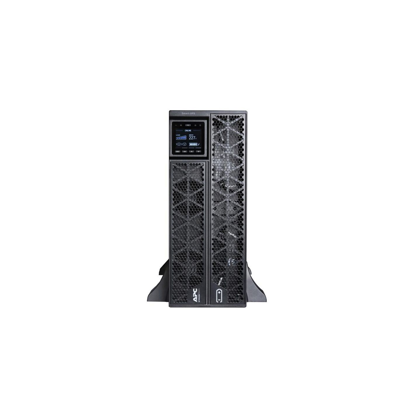 APC SRTG5KXLI USV 5 kVA/5000 W Online – 4U Rack/Tower – C13×2, C19×1, festverdrahtet (1P+N+E)