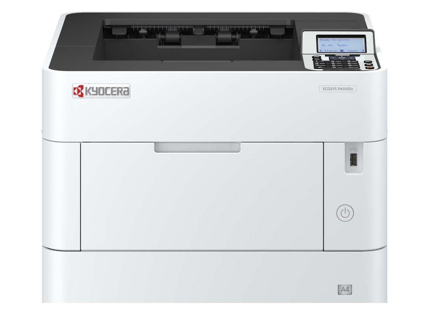 KYOCERA ECOSYS PA5500x – A4, S/W, Duplex, 55 S./Min., 1200 × 1200 dpi, LAN/USB, Papier: 500 Blatt