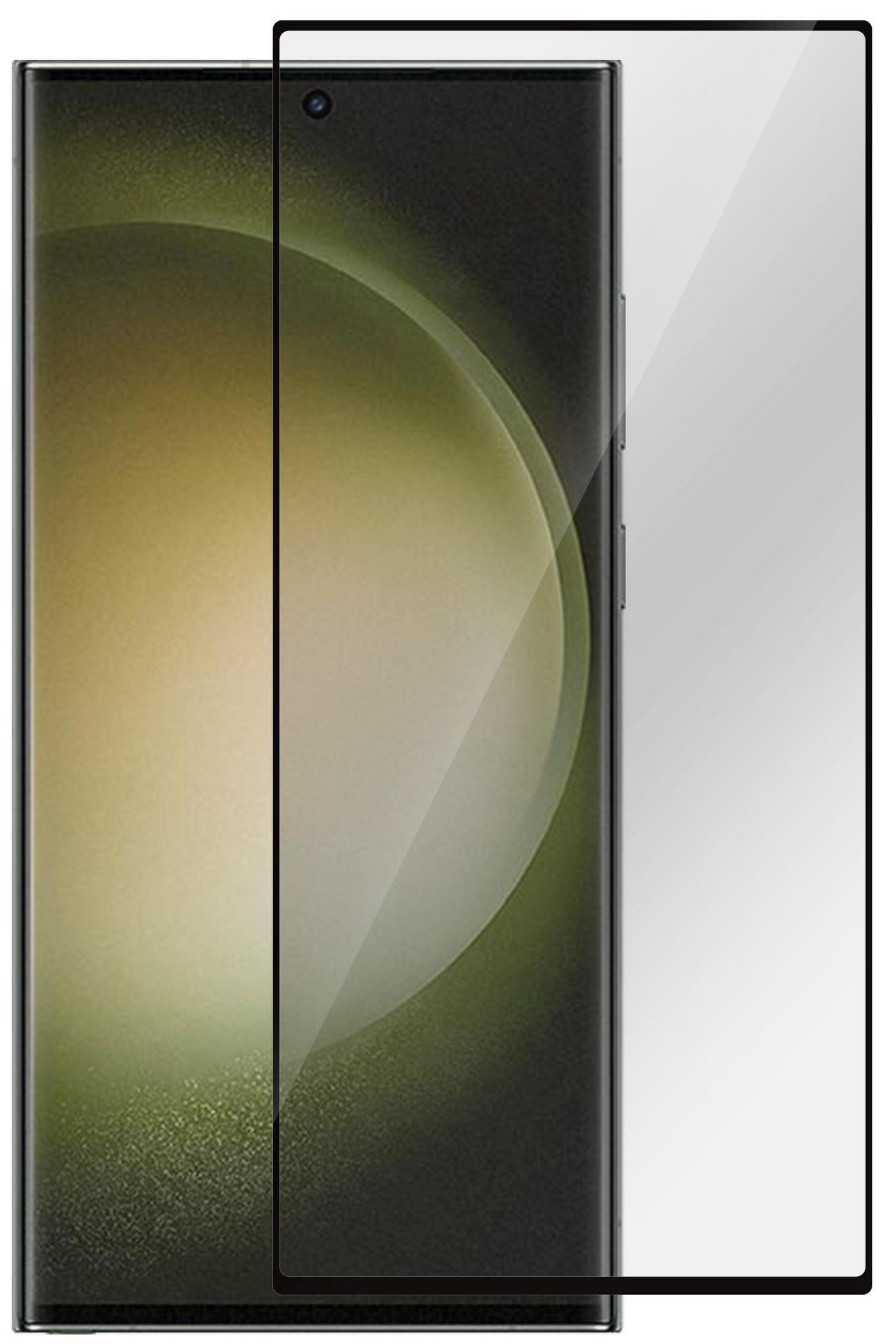 eSTUFF Privacy-Filter (Panzerglas), Full Cover – für Galaxy S23 Ultra