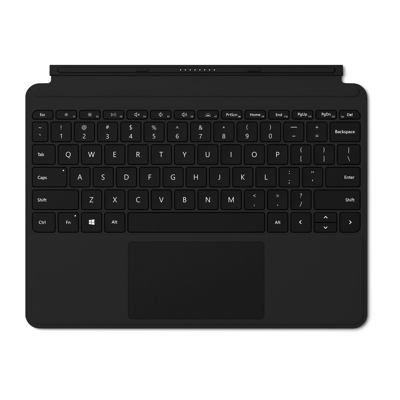 Microsoft Tastatur-Case für Surface Go – QWERTY (Nordisch), mit Trackpad, Beleuchtung – Schwarz