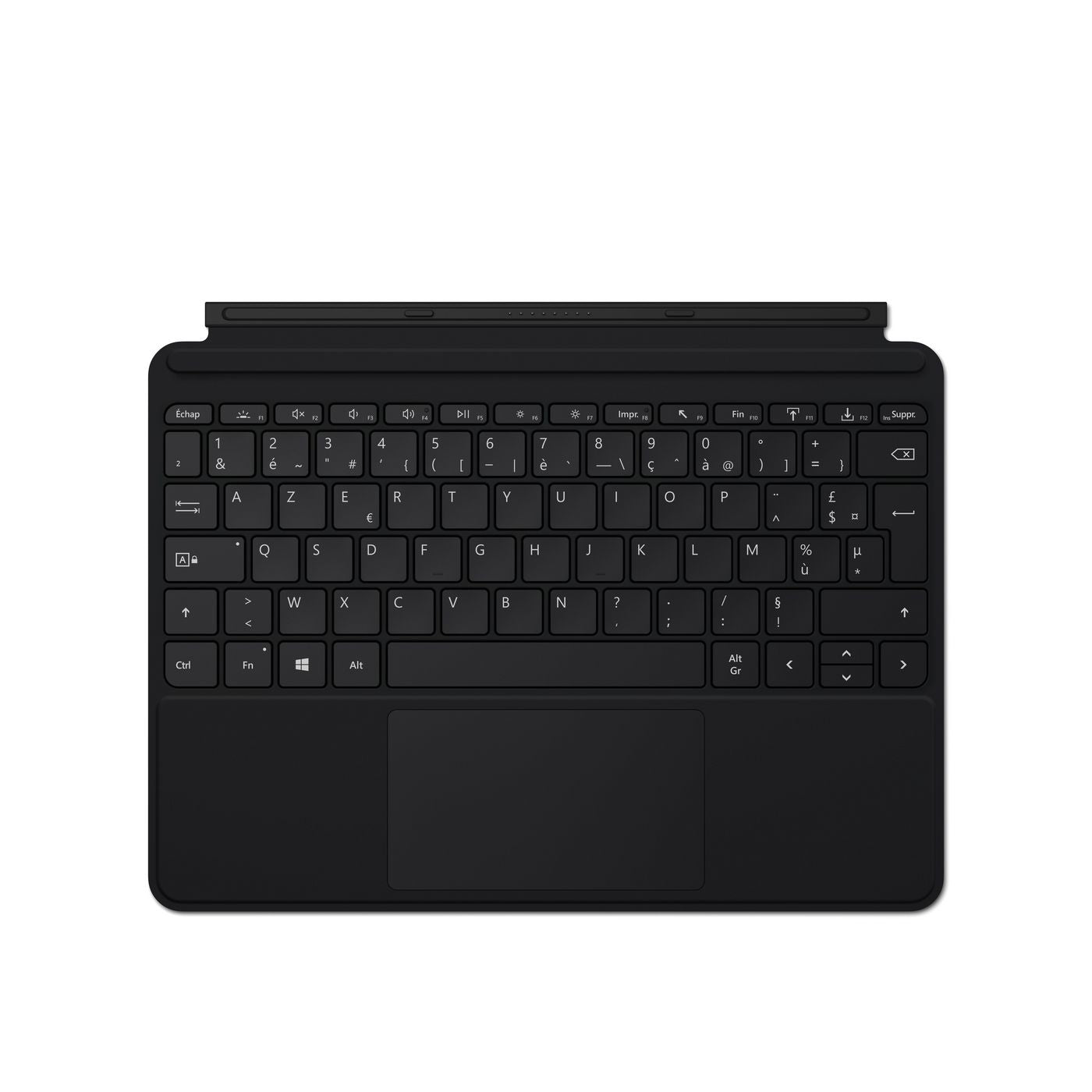 Microsoft Tastatur-Case für Surface Go (1.–2. Gen.) – Smart Connector, mit Trackpad, Beleuchtung – Schwarz