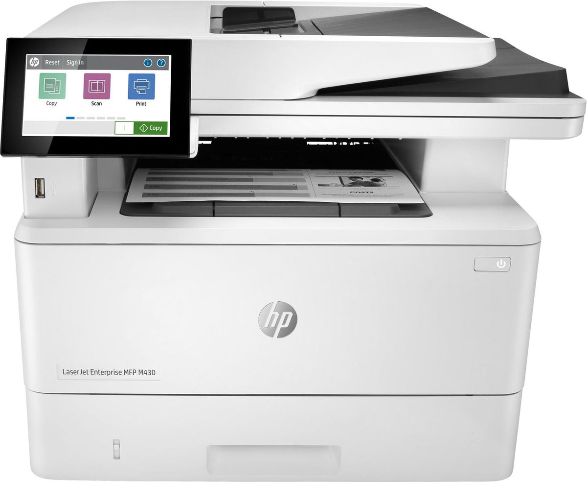 HP LaserJet Enterprise MFP M430f – SW-Laser-Multifunktionsdrucker, A4, 4-in-1, Duplex, ADF, WLAN/LAN