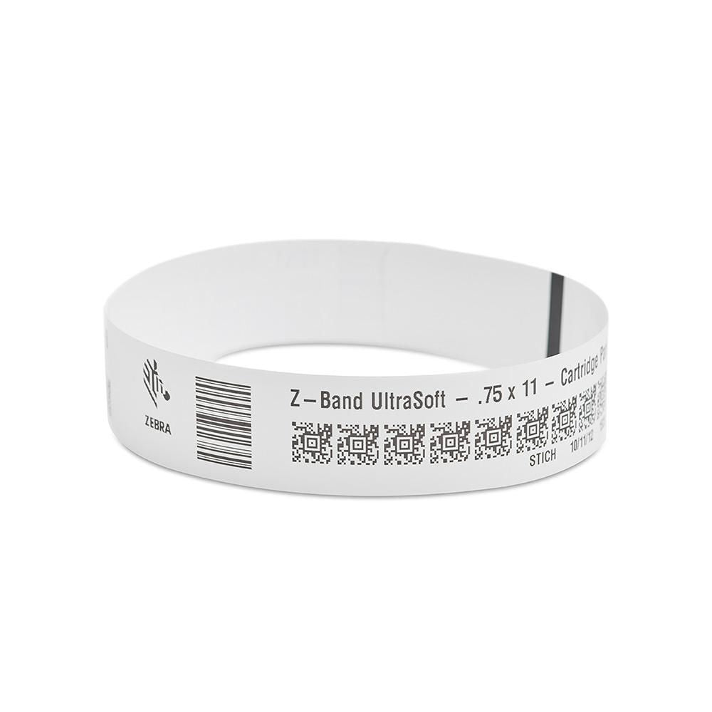 Zebra Armbandetiketten Z-Band Ultra, 19 mm × 279 mm, synthetisch, permanent selbstklebend