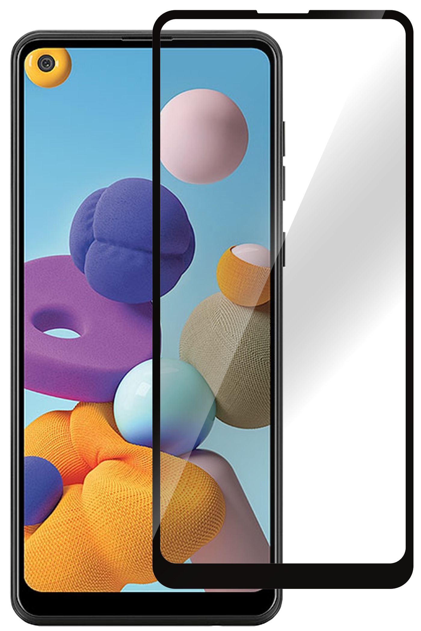 eSTUFF Displayschutz (Panzerglas), Full Cover – für Galaxy Xcover 6 Pro