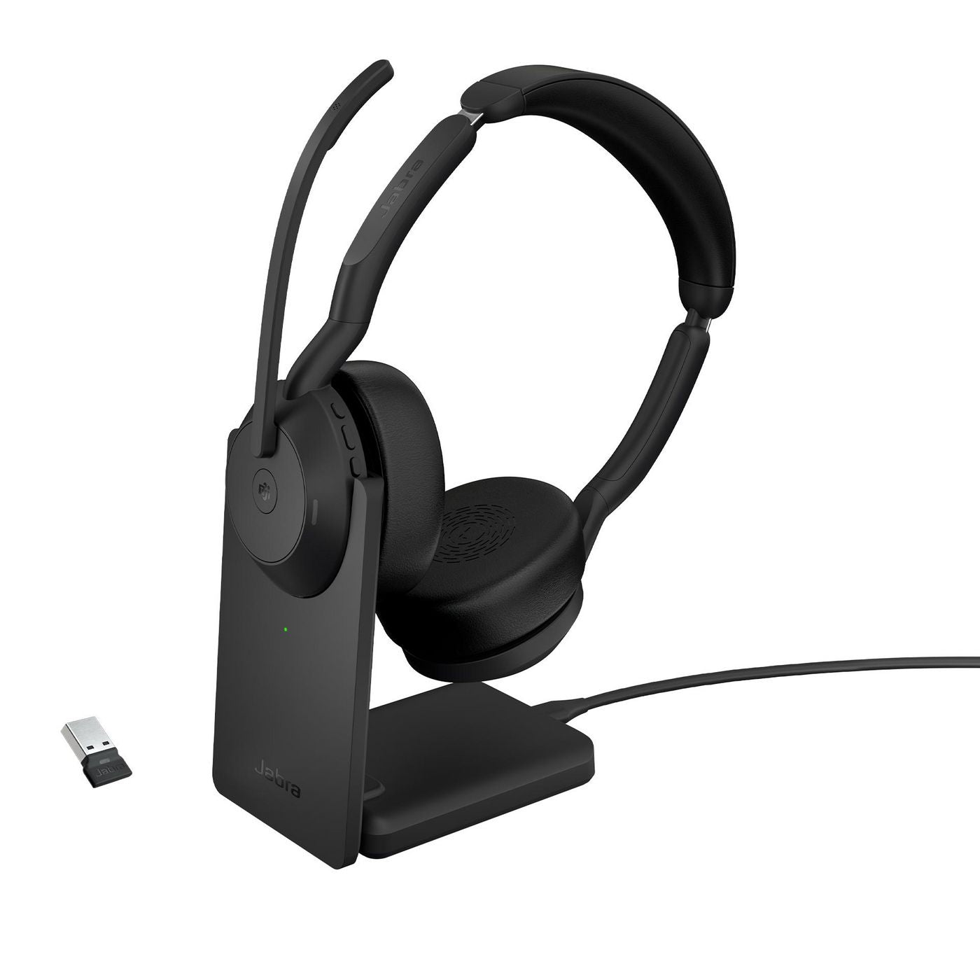 Jabra Evolve2 55 – Duo Headset, Over-Ear – USB-A (Link 390a) – für Microsoft Teams
