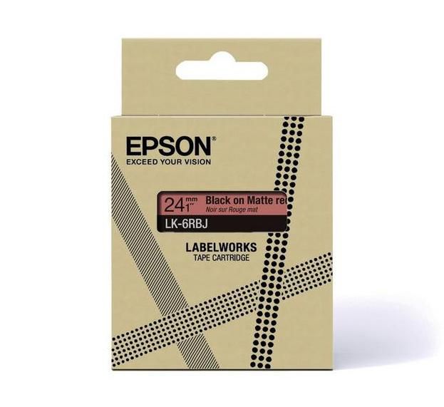 Epson C53S672072 Schriftband – Schwarz, Rot – 18 mm – für Epson
