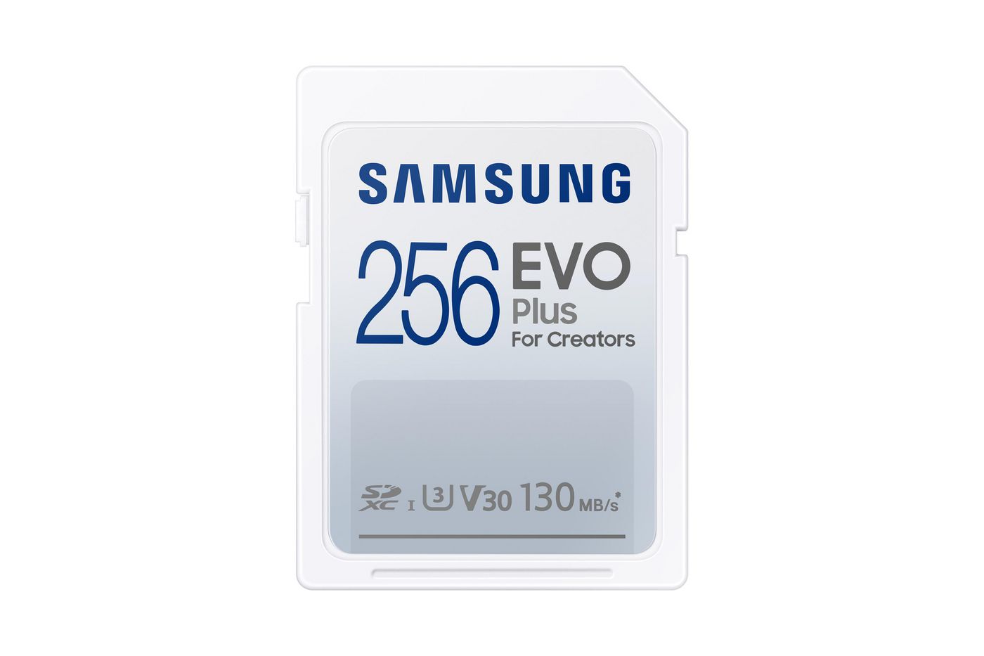Samsung EVO Plus SDXC 256 GB – UHS-I, U3, V30, 130 MB/s Lesen