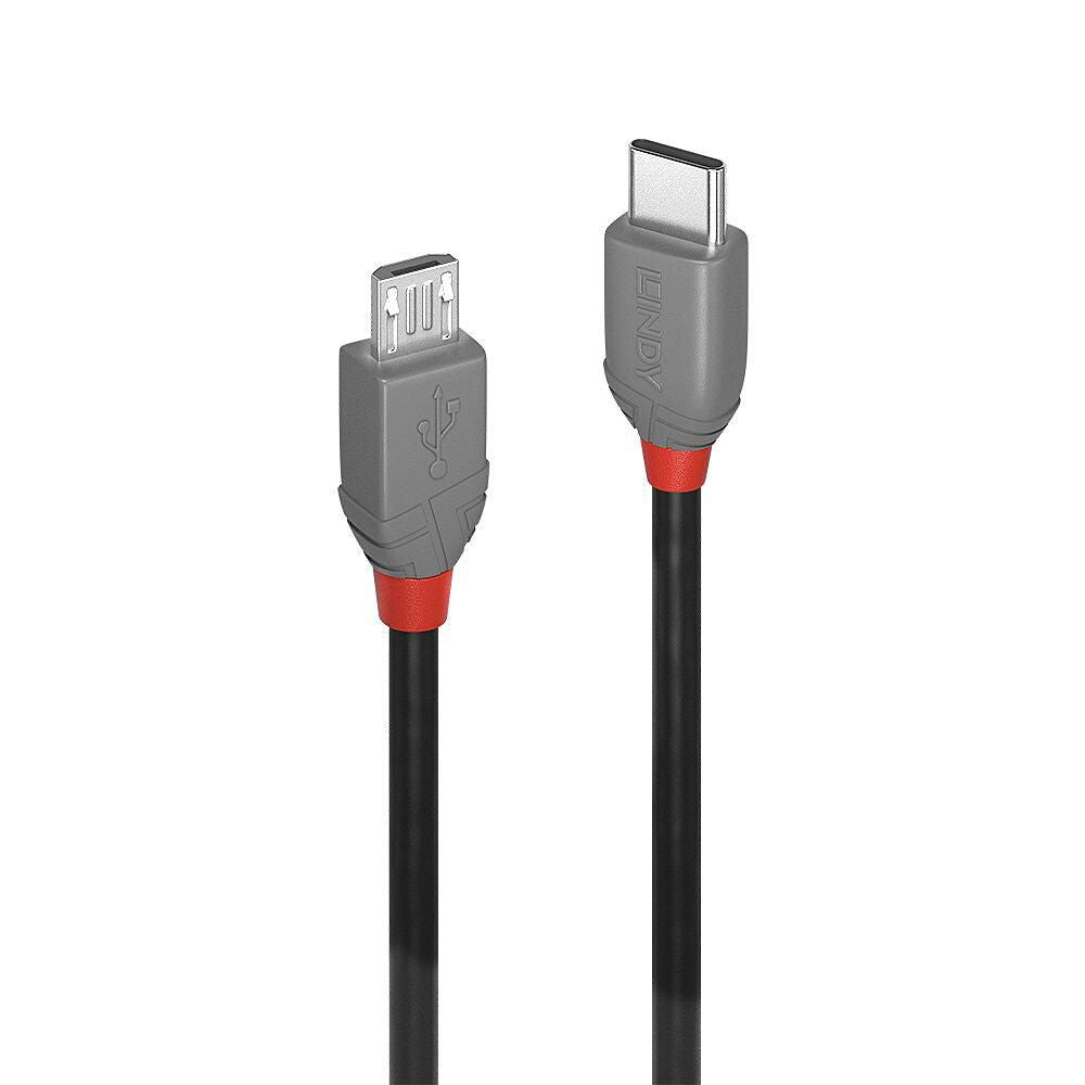 Lindy USB-Kabel, USB-C zu Micro-USB, 1 m, USB 2.0