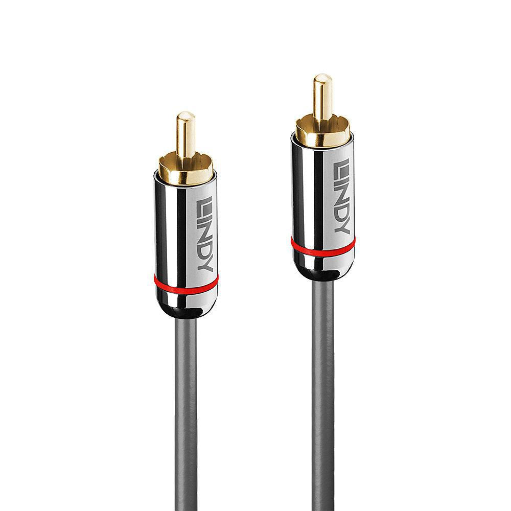 Lindy Audiokabel RCA (Stecker) auf RCA (Stecker) – 3 m, S/PDIF, Anthrazit