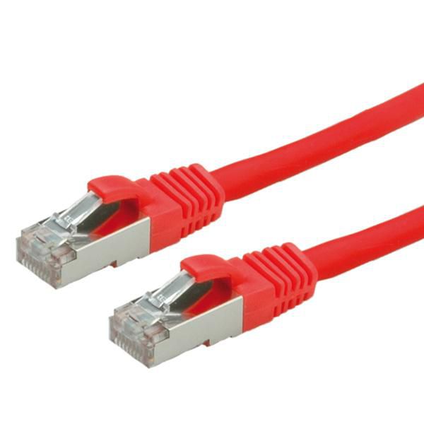 VALUE Patchkabel – Cat6 (Klasse E) S/FTP (PiMF), 10 m, Rot, LSOH, RJ‑45