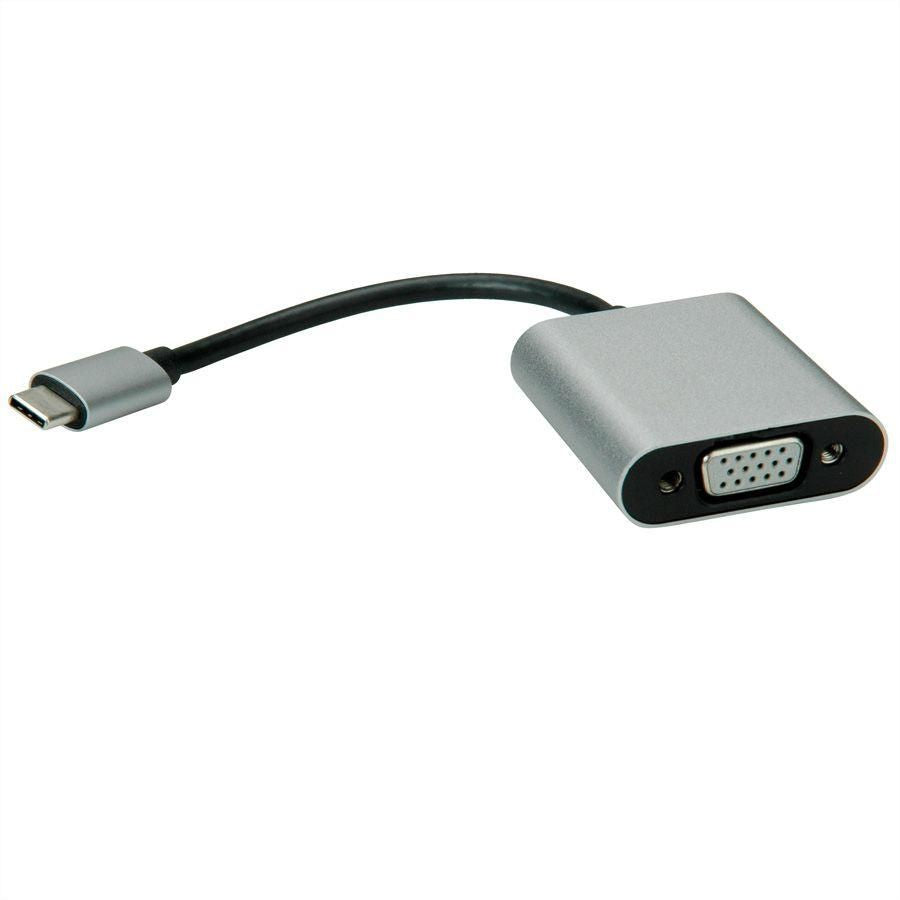 VALUE USB-C zu VGA Adapter – 1920 × 1080 @ 60 Hz, 0,1 m, USB 3.2 Gen 1, für Geräte mit DP Alt Mode
