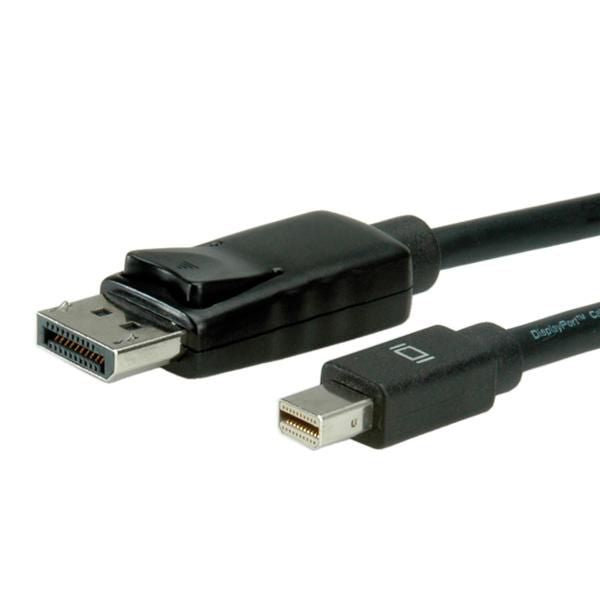 VALUE DisplayPort auf Mini-DisplayPort Kabel DP 1.1 2560×1600 60 Hz – 1 m – für Geräte mit DisplayPort/Mini-Di