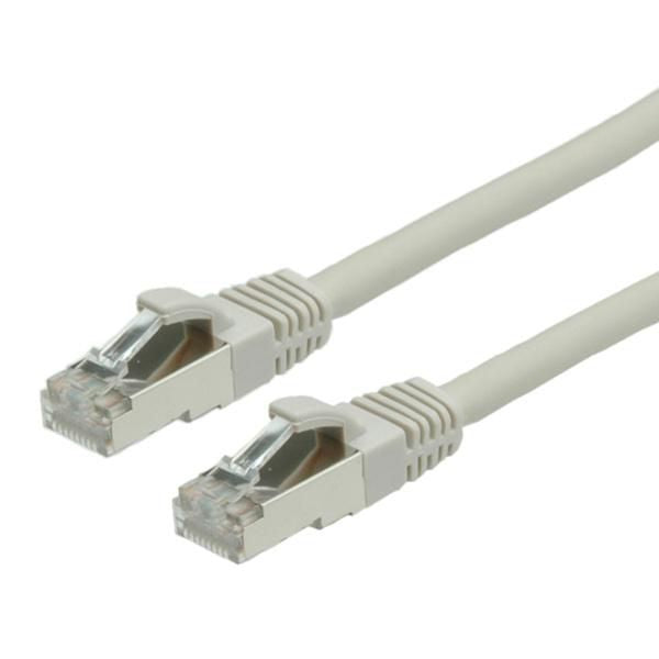 VALUE Patchkabel – Cat6 Klasse E S/FTP (PiMF), 10 m, grau, LSOH, RJ-45