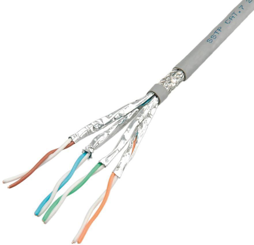 VALUE Cat.6 (Klasse E) Installationskabel – S/FTP (PiMF), 300 m, grau
