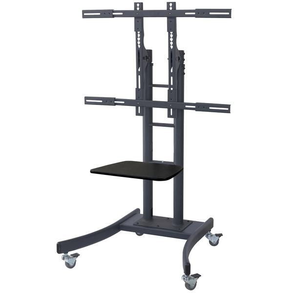 VALUE TV-Wagen – 32–100" – VESA 200×200–800×400 – bis 125 kg, Höhenverstellbar, mit Rollen – 781874