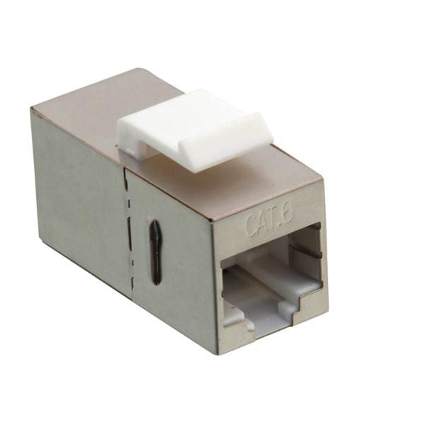 VALUE Keystone RJ-45 Kupplung – 1× RJ-45, geschirmt, Kat. 6, Metall