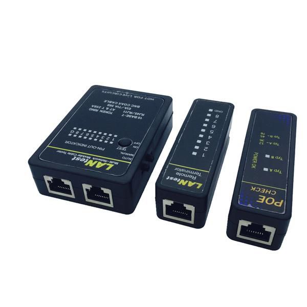 VALUE Lantest Multi-Network Kabel – Netzwerk-Kabeltester – RJ45, PoE