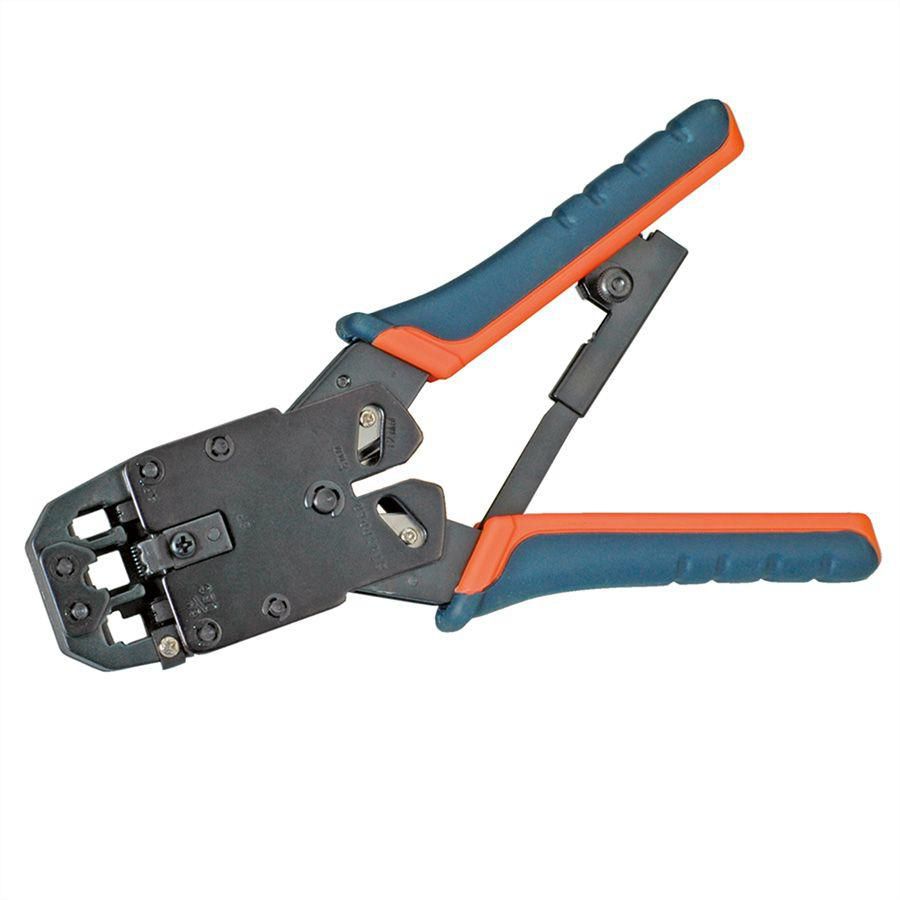 VALUE Crimpzange – für RJ45/RJ11, mit Schneider & Abisolierer