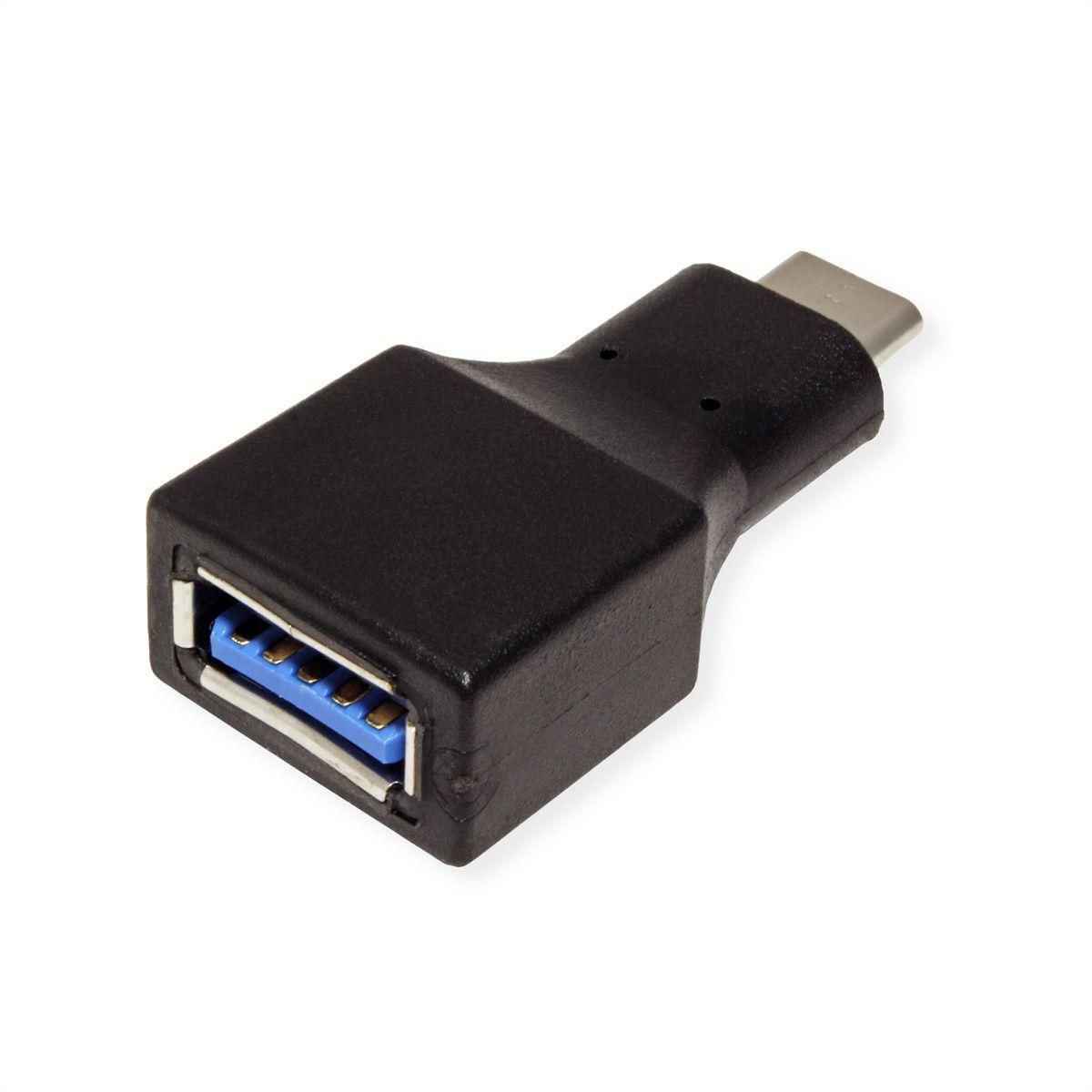 VALUE USB-Adapter USB-C auf USB-A – USB 3.2 Gen 1 (5 Gbit/s) – Schwarz
