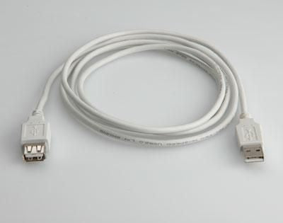 VALUE USB-A Verlängerungskabel (Stecker auf Buchse) – USB 2.0 (480 Mbit/s) – 3 m – Weiss