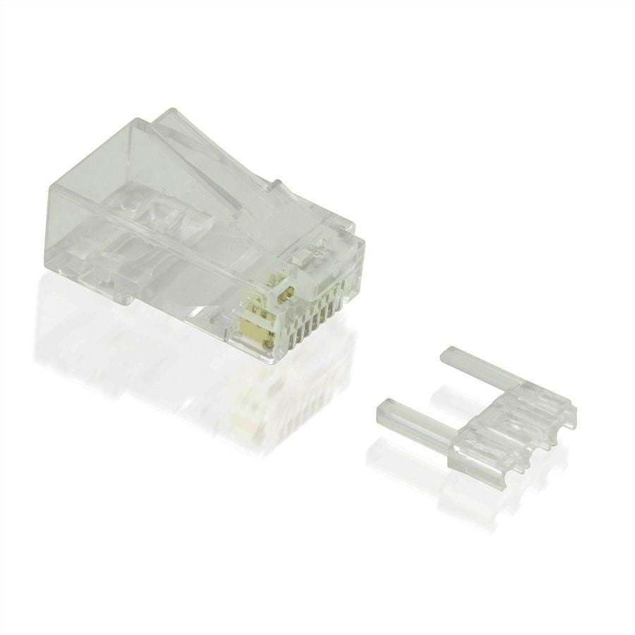 VALUE RJ-45 Modularstecker – ungeschirmt, Cat6A / Klasse EA, transparent
