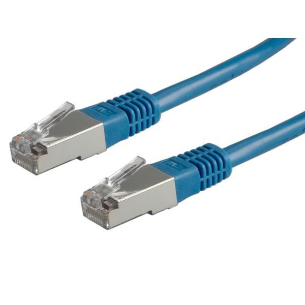 VALUE Patchkabel – Cat6 (Klasse E) S/FTP (PiMF), 7 m, Blau, RJ-45