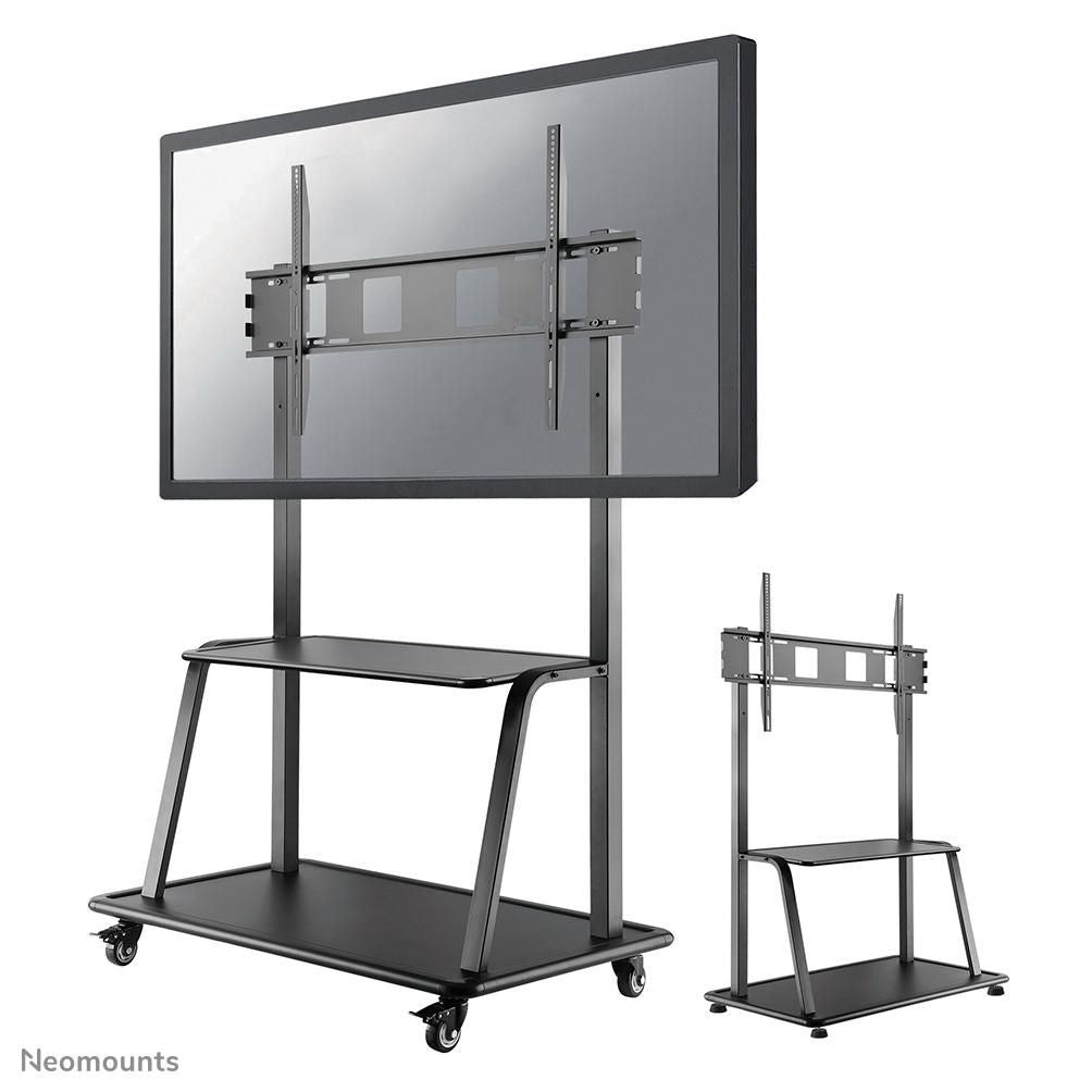 Neomounts NS-M4000BLACK – Trolley, höhenverstellbar, für 60–105", VESA 200×200–1000×600, bis 150 kg, schwarz