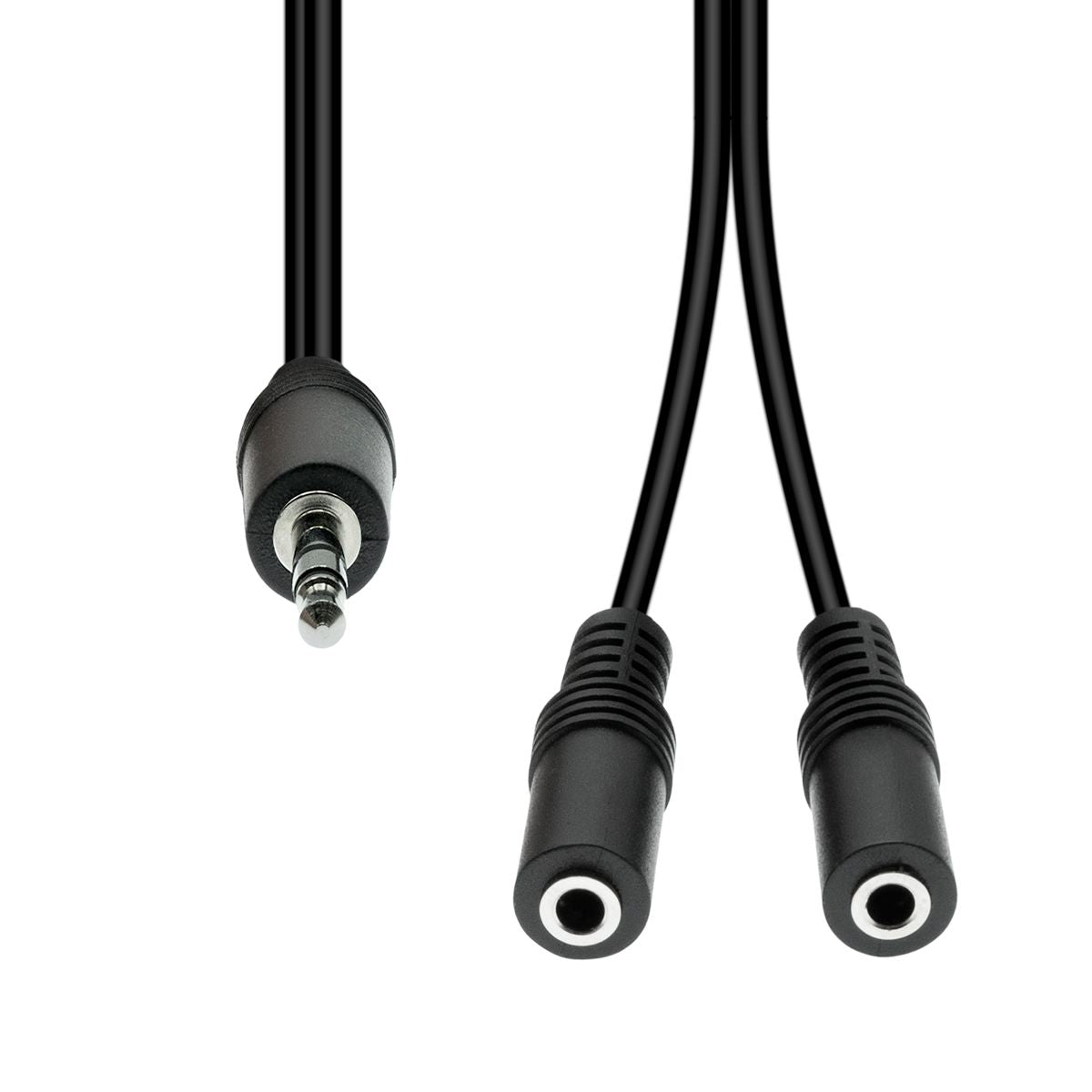 Proxtend Adapter 3-Pin zu 2× 2-Pin – 20 cm, Schwarz