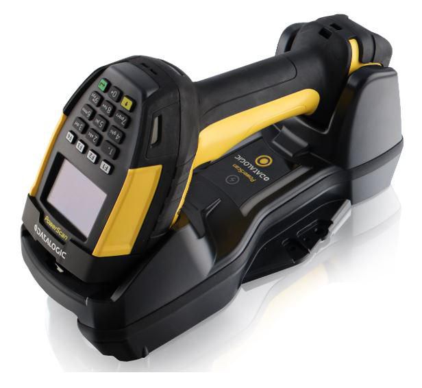 Datalogic PowerScan PM9600-AR – Barcodeleser – Funk 433 MHz – mit Display/16-Tasten-Tastatur – USB-Kit