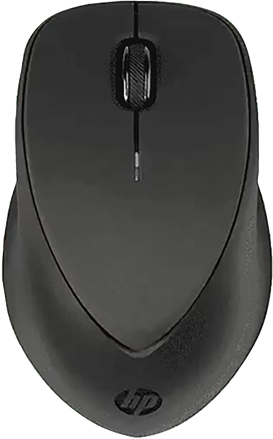 HP Wireless Premium Maus – Maus – Kabellos (2,4 GHz), 1200 DPI, Beidhändig, Schwarz